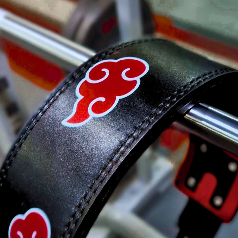 Display of Akatsuki Weightlifting Belts