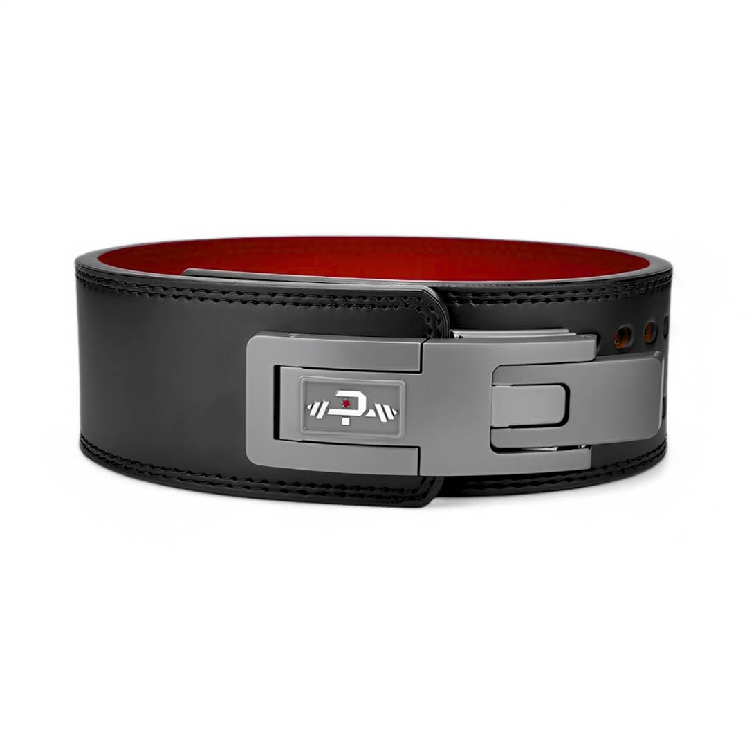 Main image for Gray lever leather 13mm weightlifting belt for powerlifting