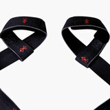 Close up of Berserk lifting straps on display. Perfect for weightlifting,and strength training. A unique anime gym gear gift for fitness lovers.