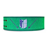 Rear view of anime lifting belt for weightlifting and powerlifting