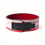 Feel the power of the Hokage with this meticulously crafted lifting belt. Designed for maximum support and style, it features a bold red flame pattern and secure buckle.