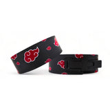 Akatsuki V2 Lifting Belt | Anime lifting belt displaying durable lever buckle and the vivid red cloud designs, embodying the spirit of the Akatsuki. For powerlifting, weightlifting and other strength sports