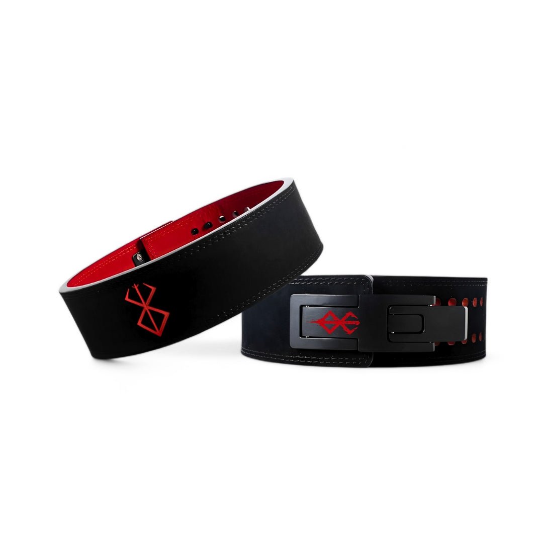 Berserk Lifting Belt. This anime-inspired, adjustable lever belt offers ultimate lower back support for deadlifts and squats.