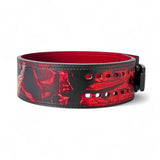 4th view of Baki Anime Powerlifting Belt. Anime Weightliftng Belt with adjustable lever for powerlifting