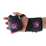 Our Gengar wrist wraps are the perfect gym accessories for weightlifting. Ideal anime gym gift for fitness enthusiasts.