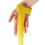 Achieve ultimate wrist protection and stand out with the yellow triangle Demon Slayer wrist strap, blending vibrant design with high functionality.