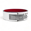 Main image for Gray Ice Lever Belt. USAPL Approved white leather weightlifting belt for powerlifting