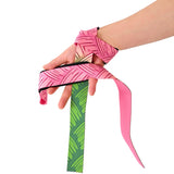 Mitsuri Hashira lifting straps inspired by Demon Slayer! Elevate your gym performance with these stylish pink and green straps offering wrist stability and protection.