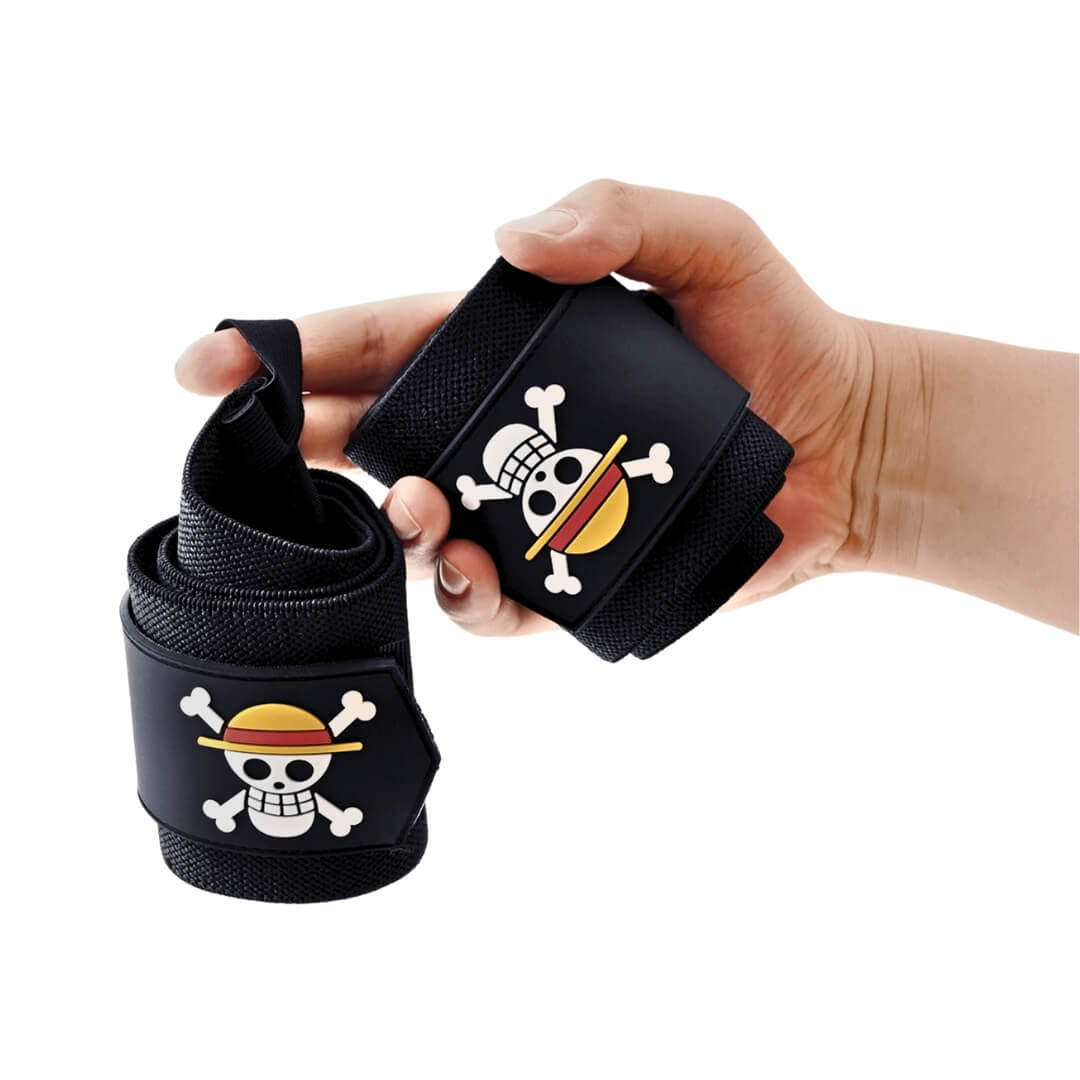 inspired by the iconic One Piece anime. These wrist wraps are designed to blend style and functionality, providing exceptional wrist support and stability while showcasing the renowned symbols of Luffy's Crossbone and Strawhat.