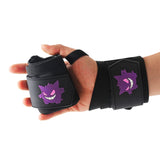 Our Gengar wrist wraps are the perfect gym accessories for weightlifting. Ideal anime gym gift for fitness enthusiasts.