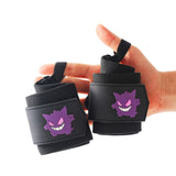 Our Gengar wrist wraps are the perfect gym accessories for weightlifting. Ideal anime gym gift for fitness enthusiasts.