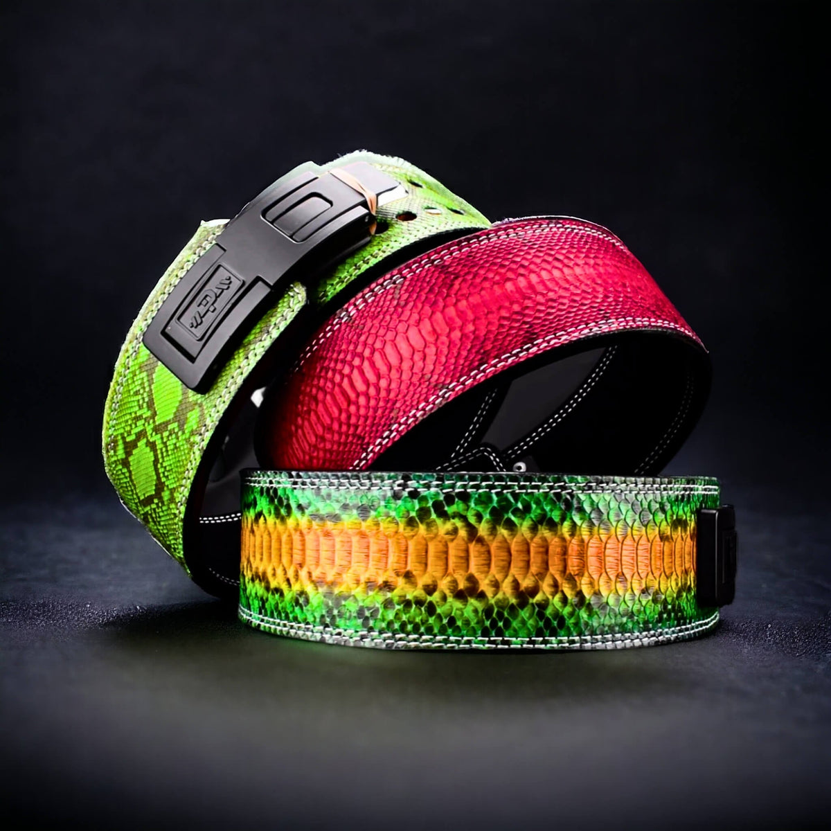 "PYTHON" LEVER BELT - SERPENT SERIES - Akinci Strength