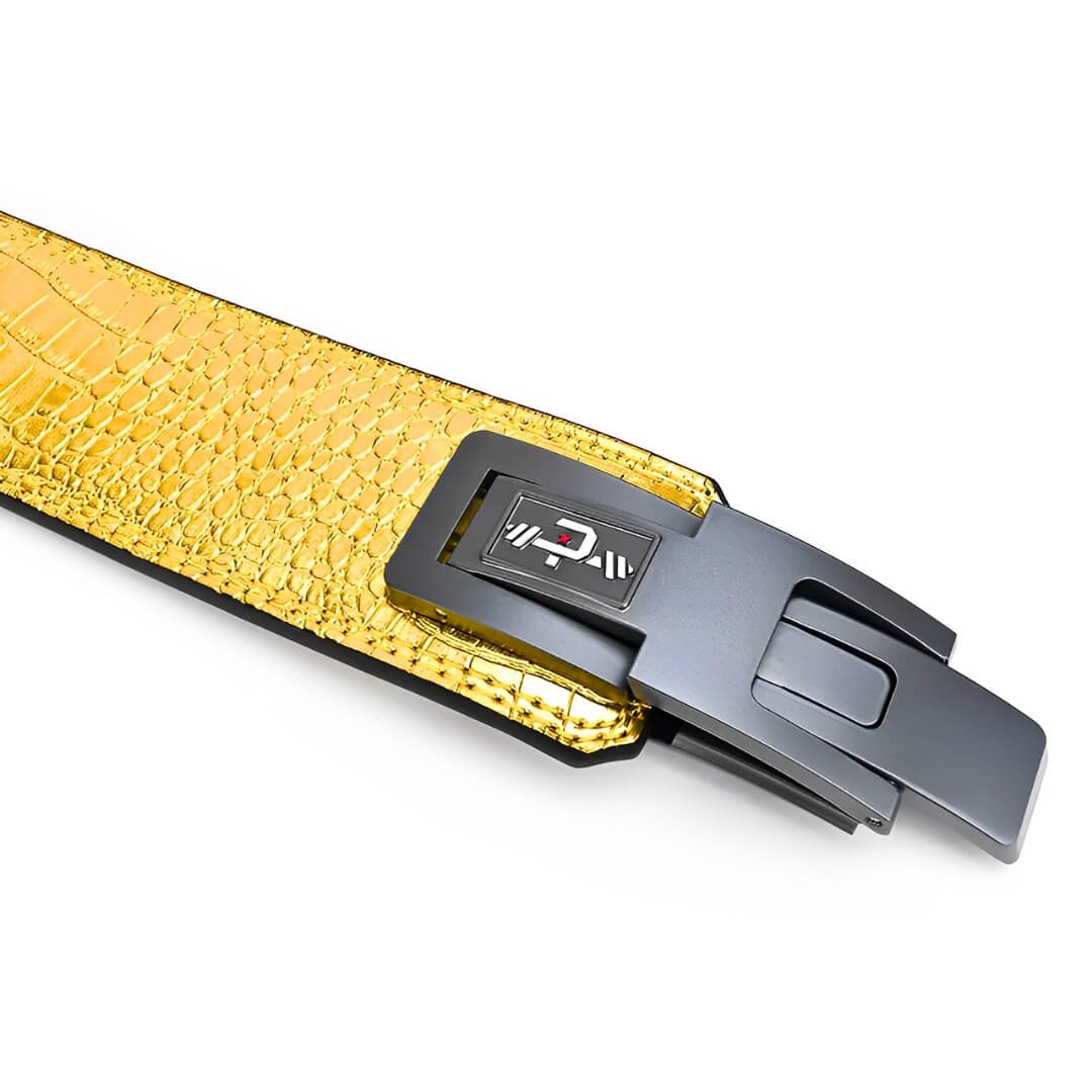 Close Up Display of "SUPREME" Lever Belt For Powerlifting, Weightlifting And Strength Training