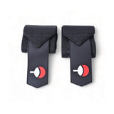 Uchiha Wrist Wraps On Display. Perfect for weightlifting,and strength training. A unique anime gym gear gift for fitness lovers.