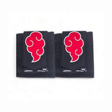 Showcasing the stiffer version of Akatsuki wrist wraps. Ideal for weight lifting, strength training, and more. Enjoy superior wrist protection and stability with Naruto-inspired gear.