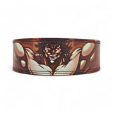 Rear design of the Yujiro Hanma Powerlifting Belt, featuring an intense illustration of Yujiro Hanma. The vivid colors and powerful imagery are complemented by double-stitched seams, ensuring both style and durability